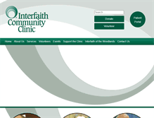 Tablet Screenshot of interfaithcommunityclinic.org